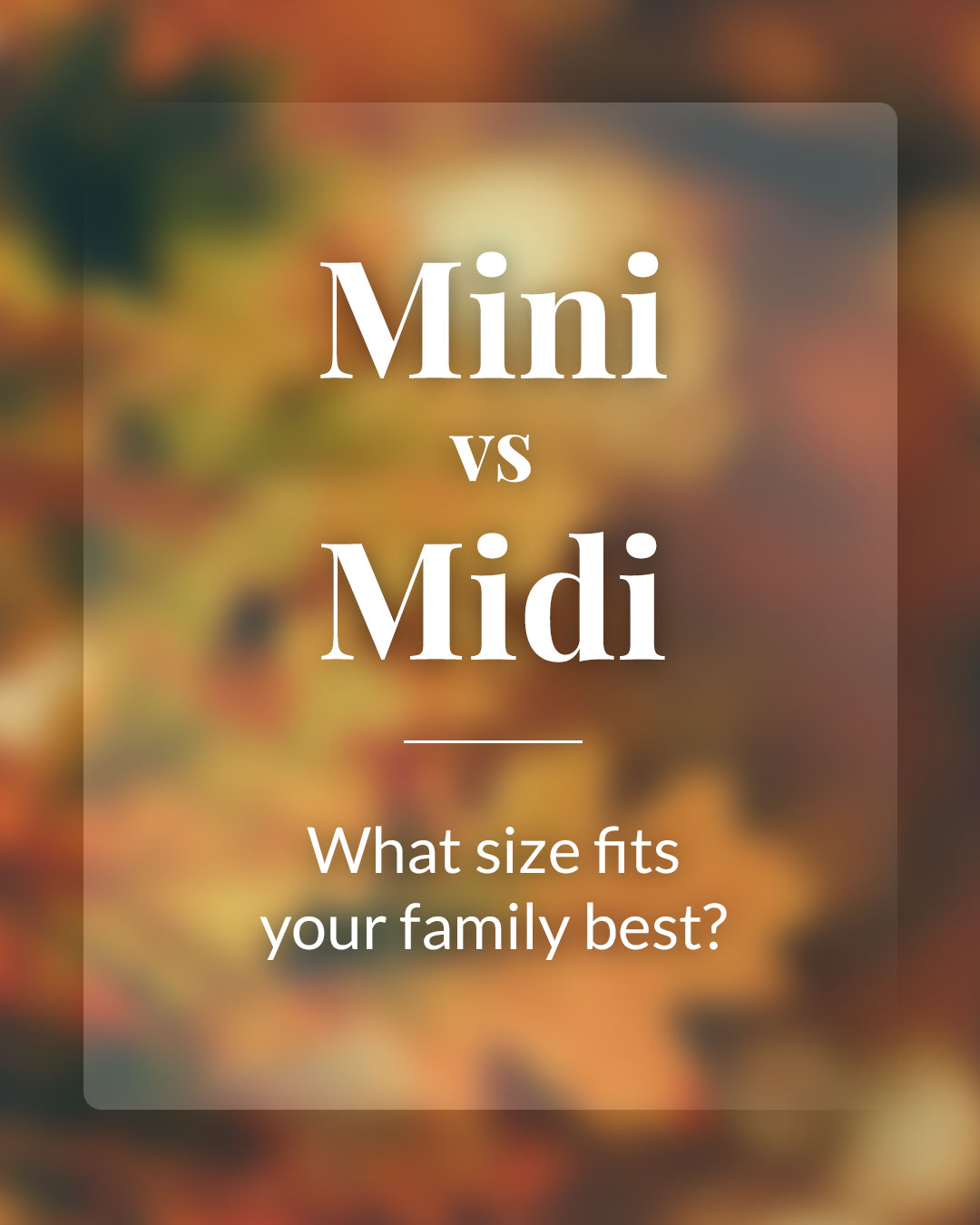 Mini vs Midi sessions